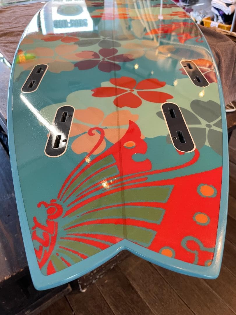 【配送料込】和柄サーフボード　天真爛漫 5'10 ディスプレイにも最適