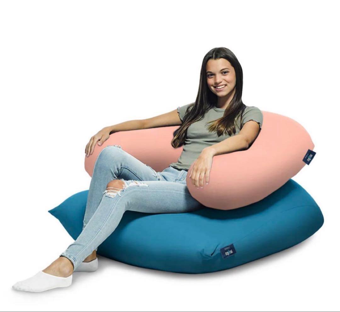 美品 yojibo ヨギボーサポート ブラッククッション