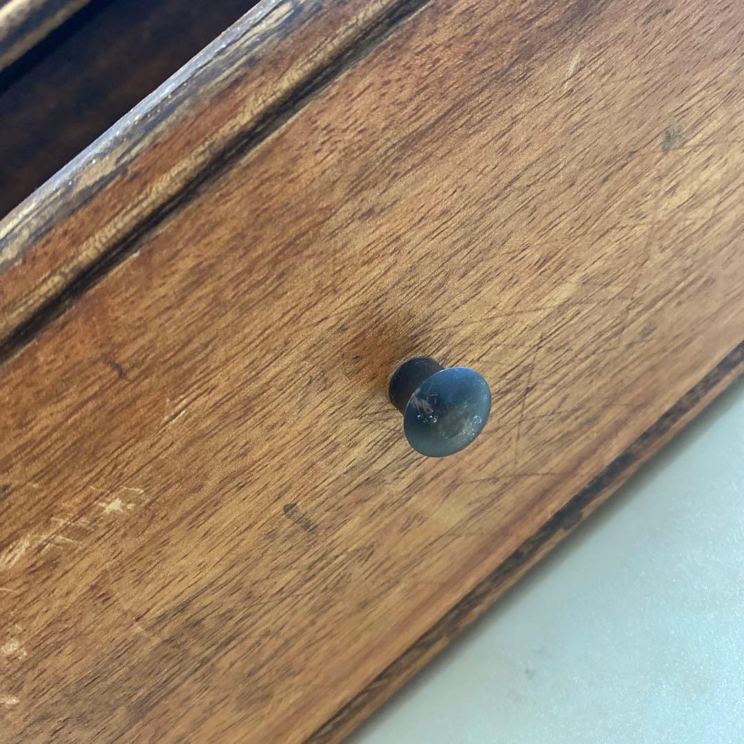 フランスアンティーク・ゴシック木製ドレッサー・引き出し付き