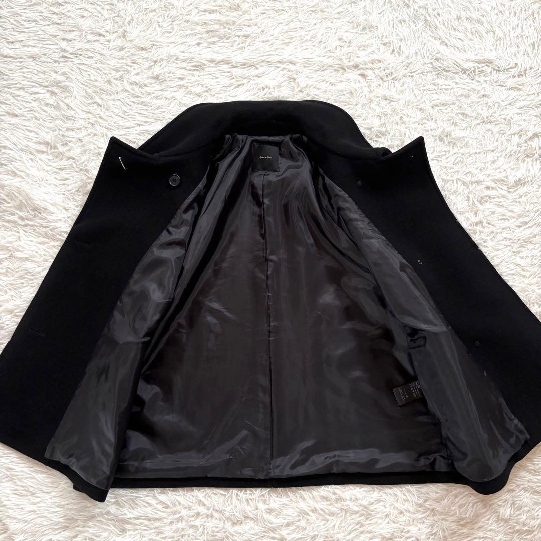 美品✨スピックアンドスパン　W/Ny モッサステンカラー ショート コート 36