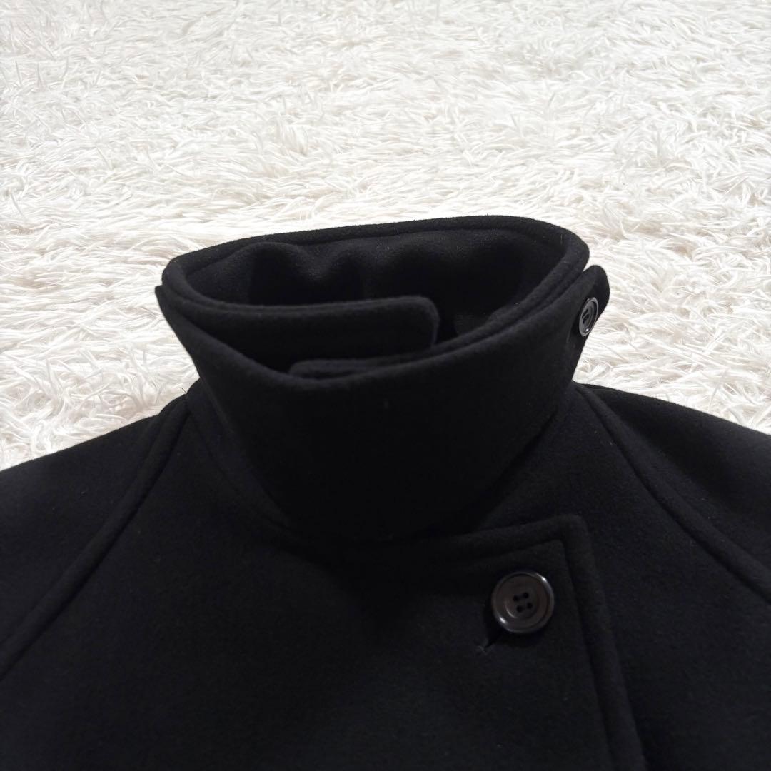 美品✨スピックアンドスパン　W/Ny モッサステンカラー ショート コート 36