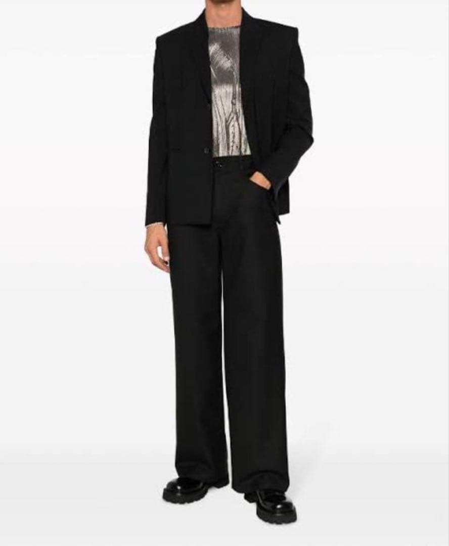 新品未使用 sefr jiro trousers black wool