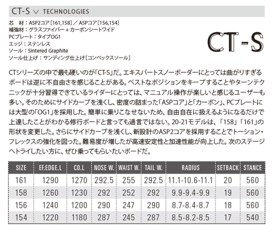 OGASAKA CT-S 156 20-21　ソールカバー付