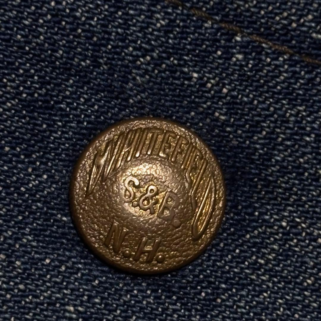 40s White field 大戦デニムカバーオール　鬼フェード　50s