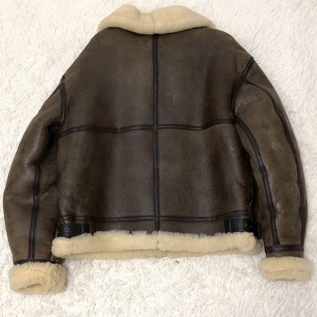 美品◎XXL/42サイズ◎AVIREX B-3 ムートンジャケット 米国製