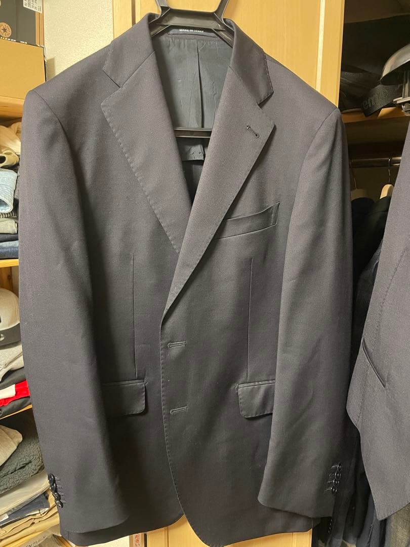 【高級】タリアトーレ　スリーピース　濃紺　超美品