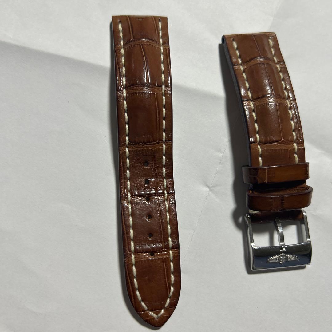 ⭐️ブライトリング純正クロコストラップ22ー20