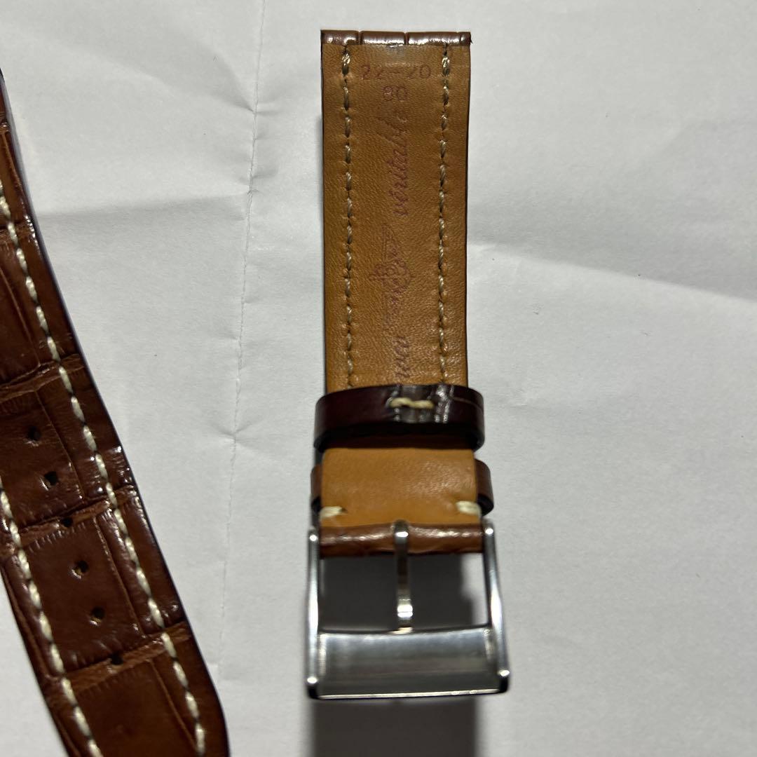 ⭐️ブライトリング純正クロコストラップ22ー20