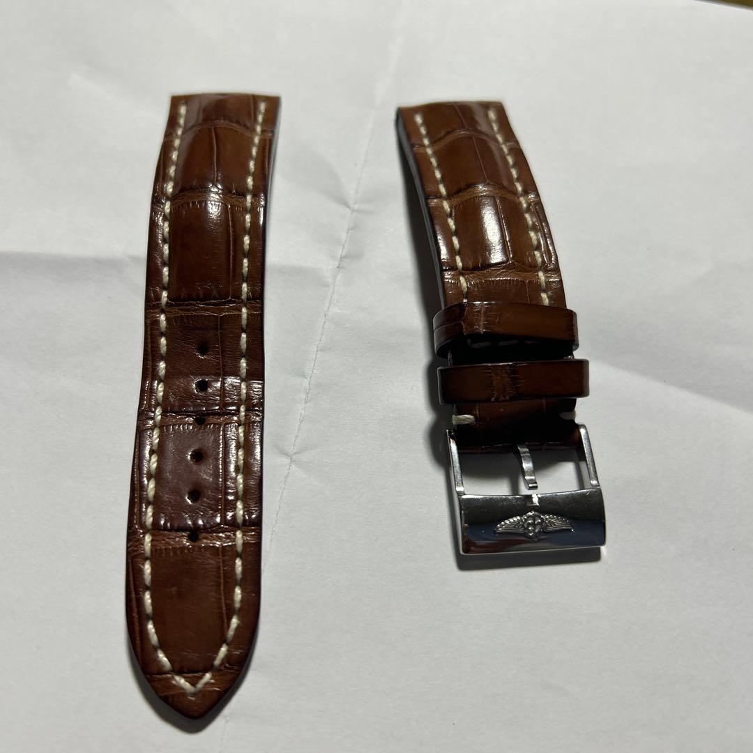 ⭐️ブライトリング純正クロコストラップ22ー20