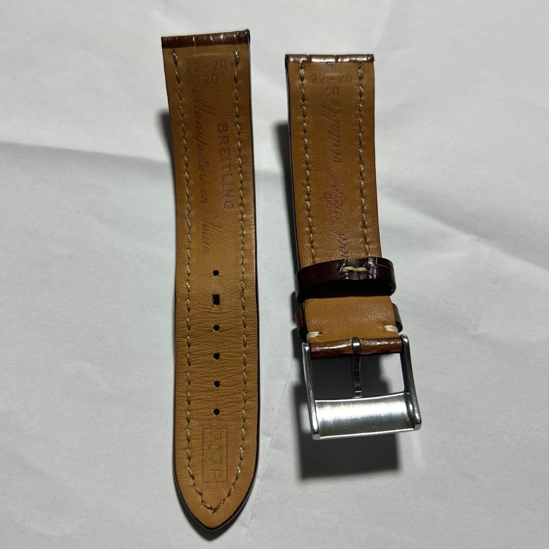 ⭐️ブライトリング純正クロコストラップ22ー20