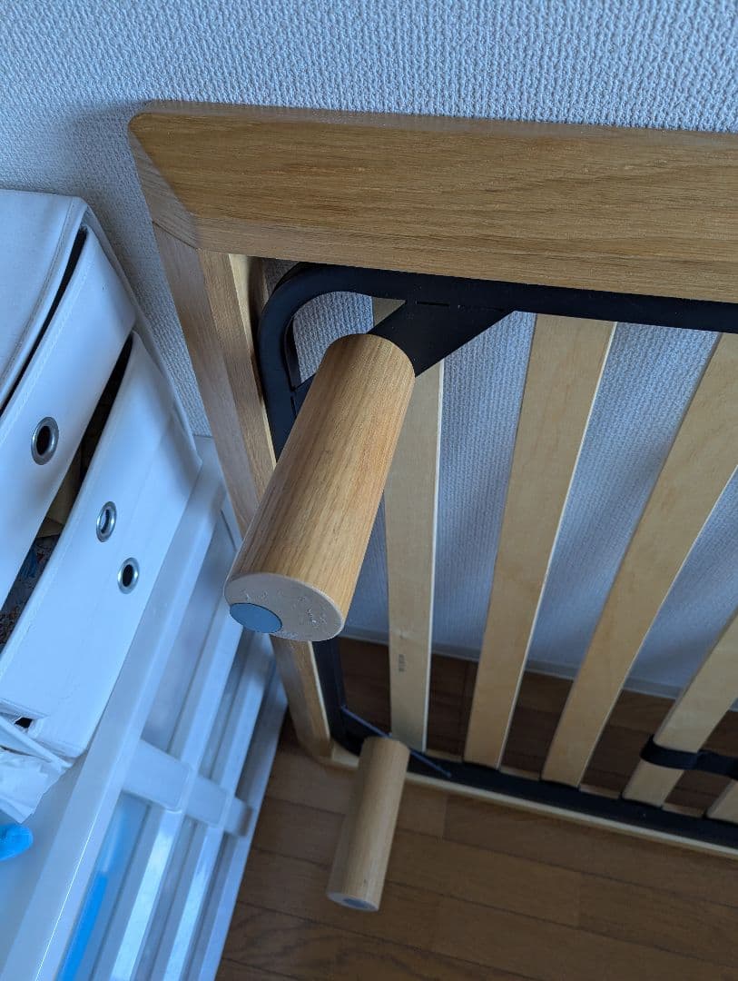 無印良品 木製ベッドフレーム シングル オーク 引き取り希望（東京都台東区）