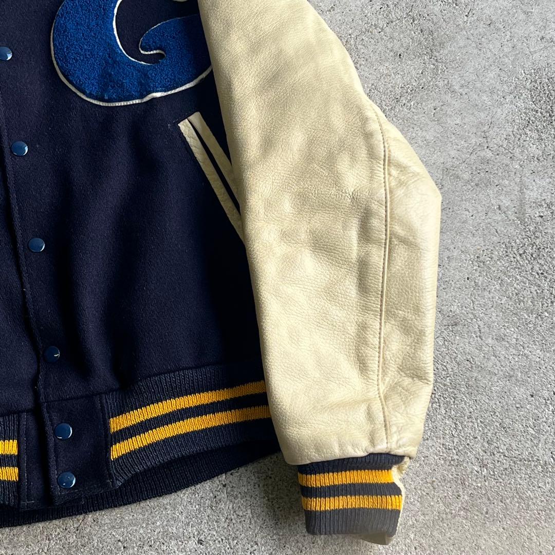 70's~80's Golden Bear Stadium Jacket 革袖