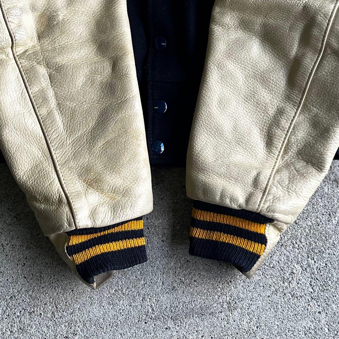70's~80's Golden Bear Stadium Jacket 革袖