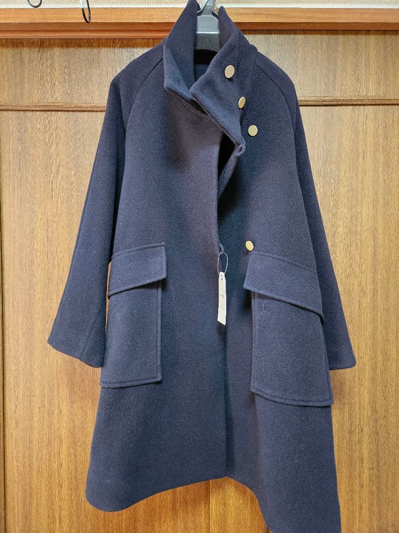 SHIPS any: カシミヤ ミックス スタンドカラーミドル コート 25AW
