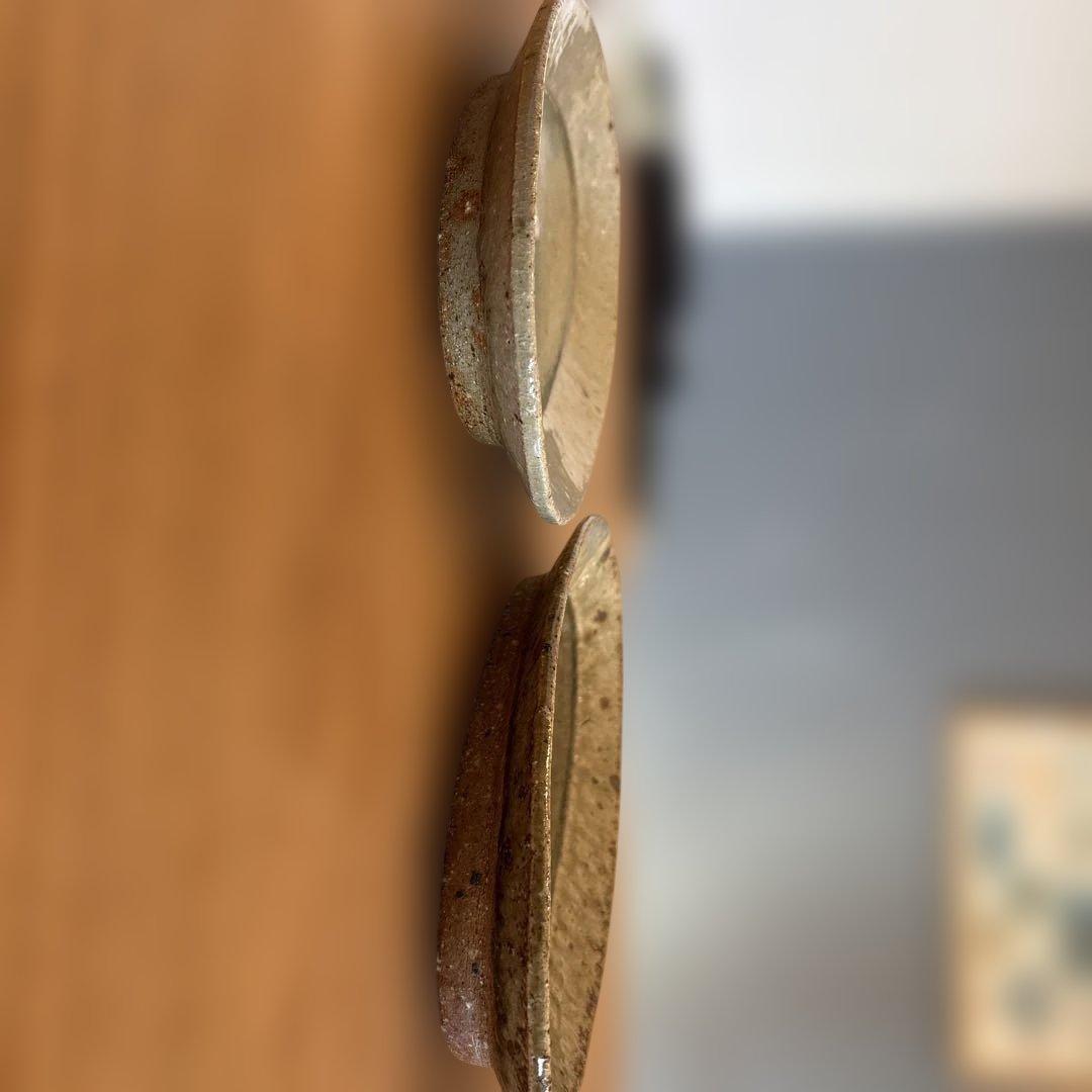 宮城陶器 オーバル中 2枚セット 色違い