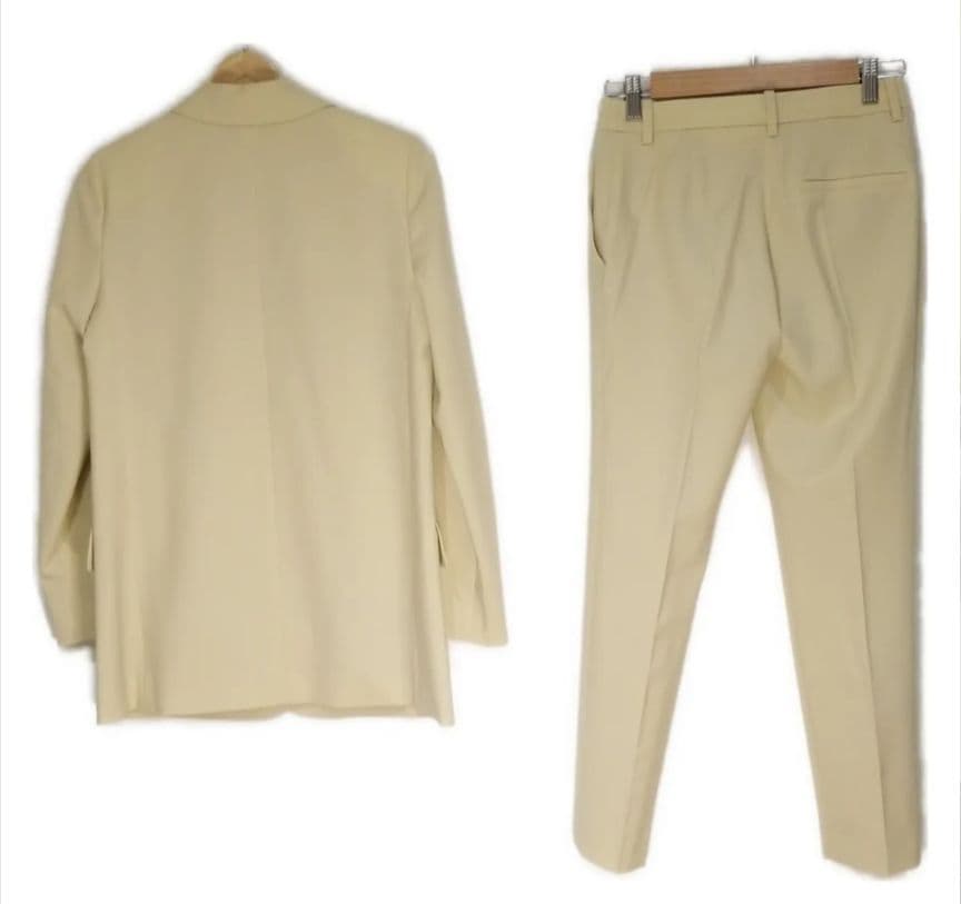 美品　theory ダブルジャケット　アイボリー