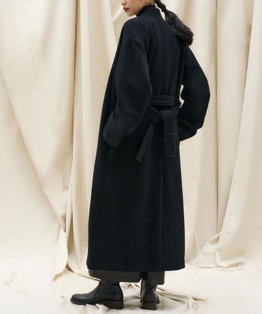 【美品】SIWEM SUPER FINE WOOL KIMONO COAT