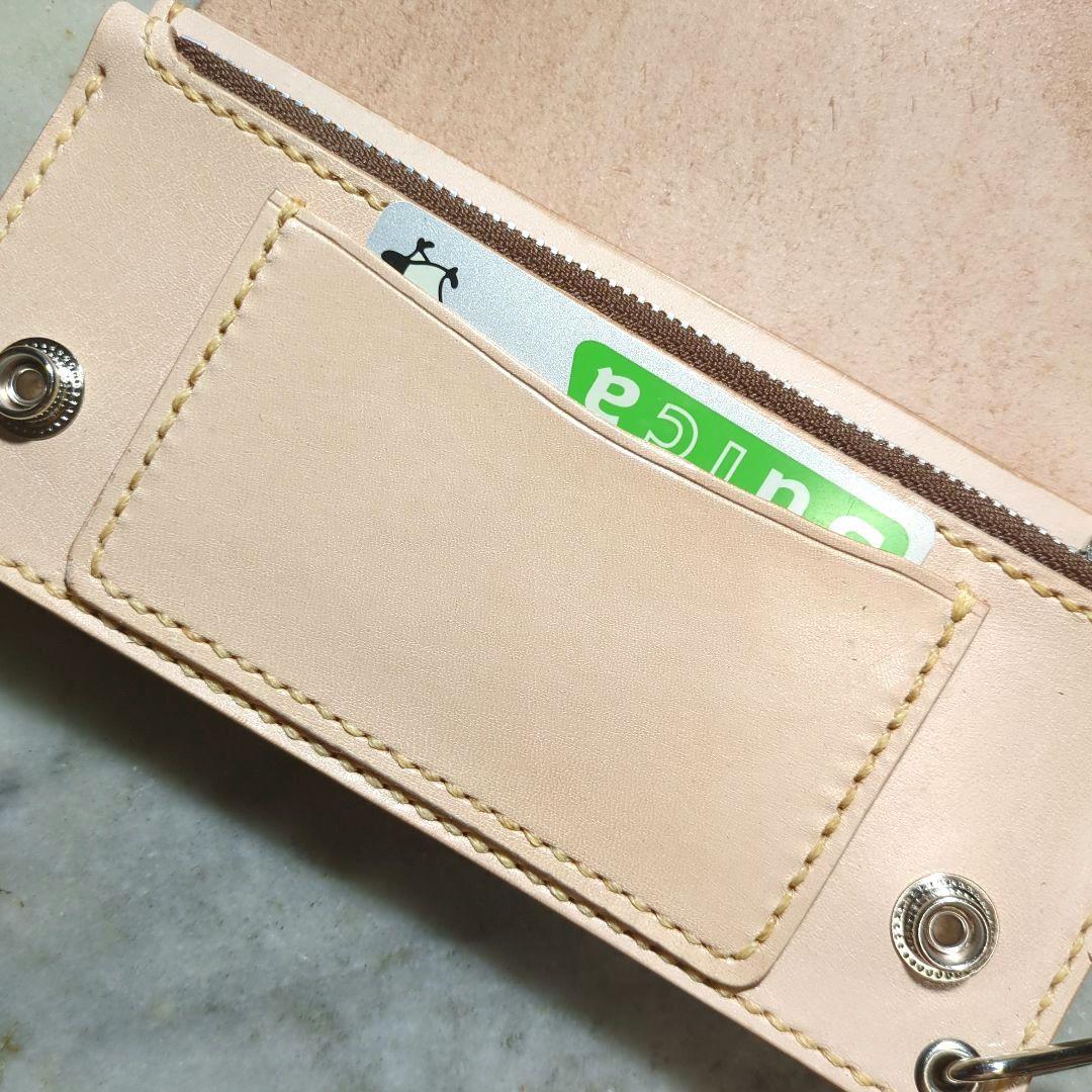 姫路ヌメ革 トラッカーウォレット ハンドメイド ロングウォレット 長財布 新品