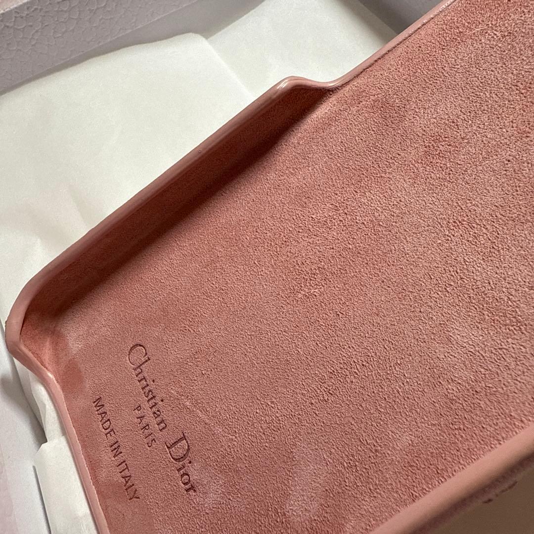 【正規品 美品】Dior iPhone15Proスマホケース ピンクハート