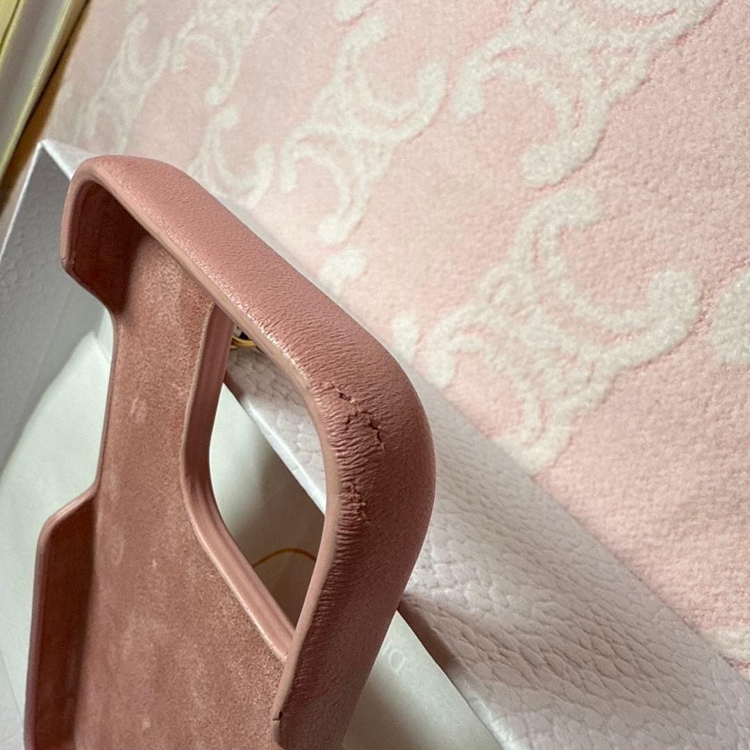 【正規品 美品】Dior iPhone15Proスマホケース ピンクハート