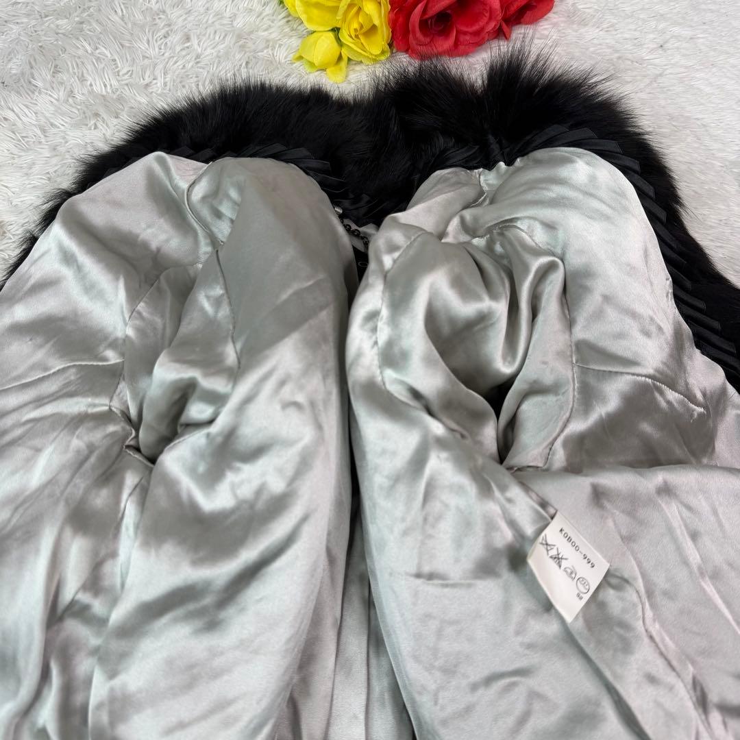 EPOCA ブルーフォックス クロップド 袖フレア デザイン◎ 軽量 本毛皮