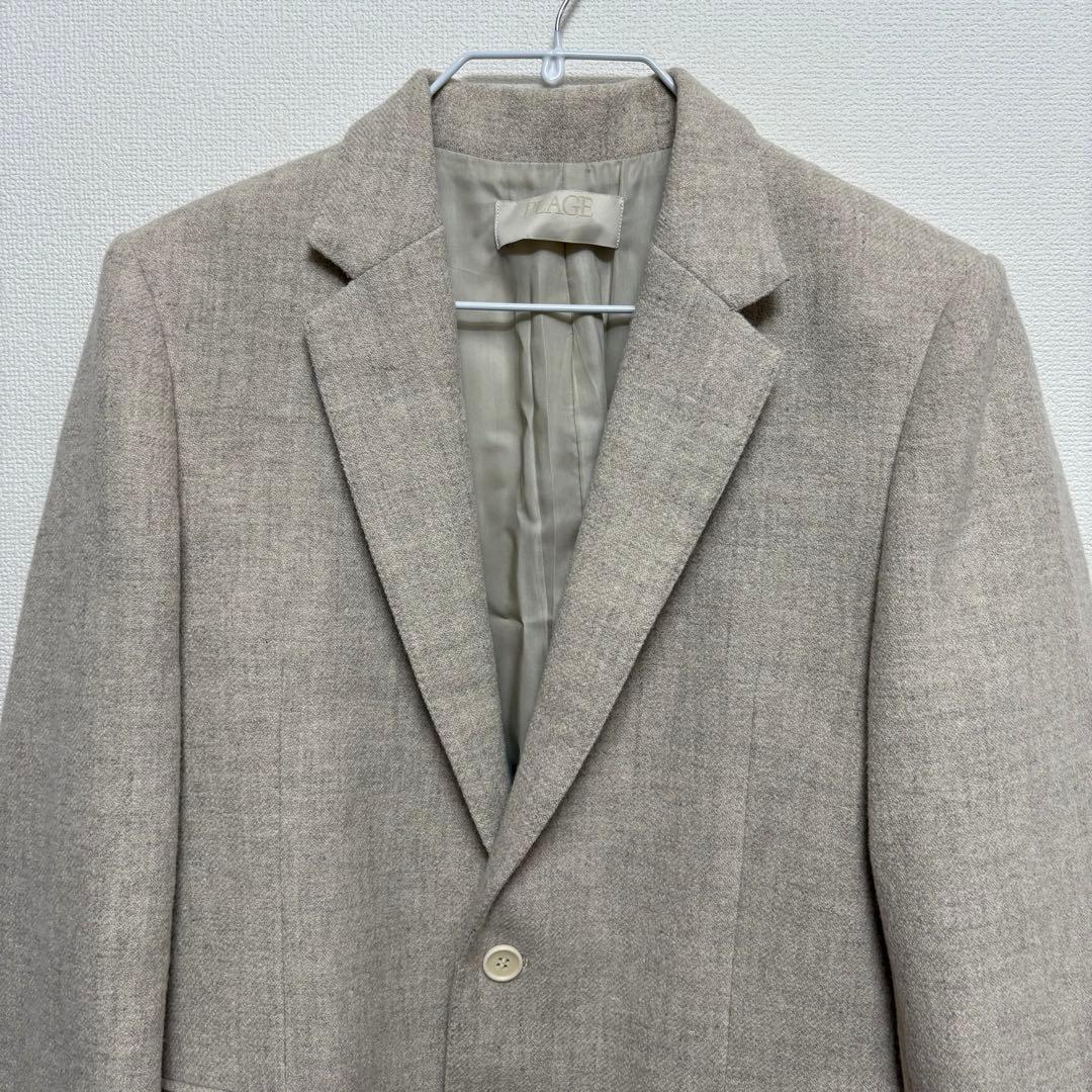 美品✨【PLAGE】ビッグシルエット テーラードジャケット ウール ベージュ