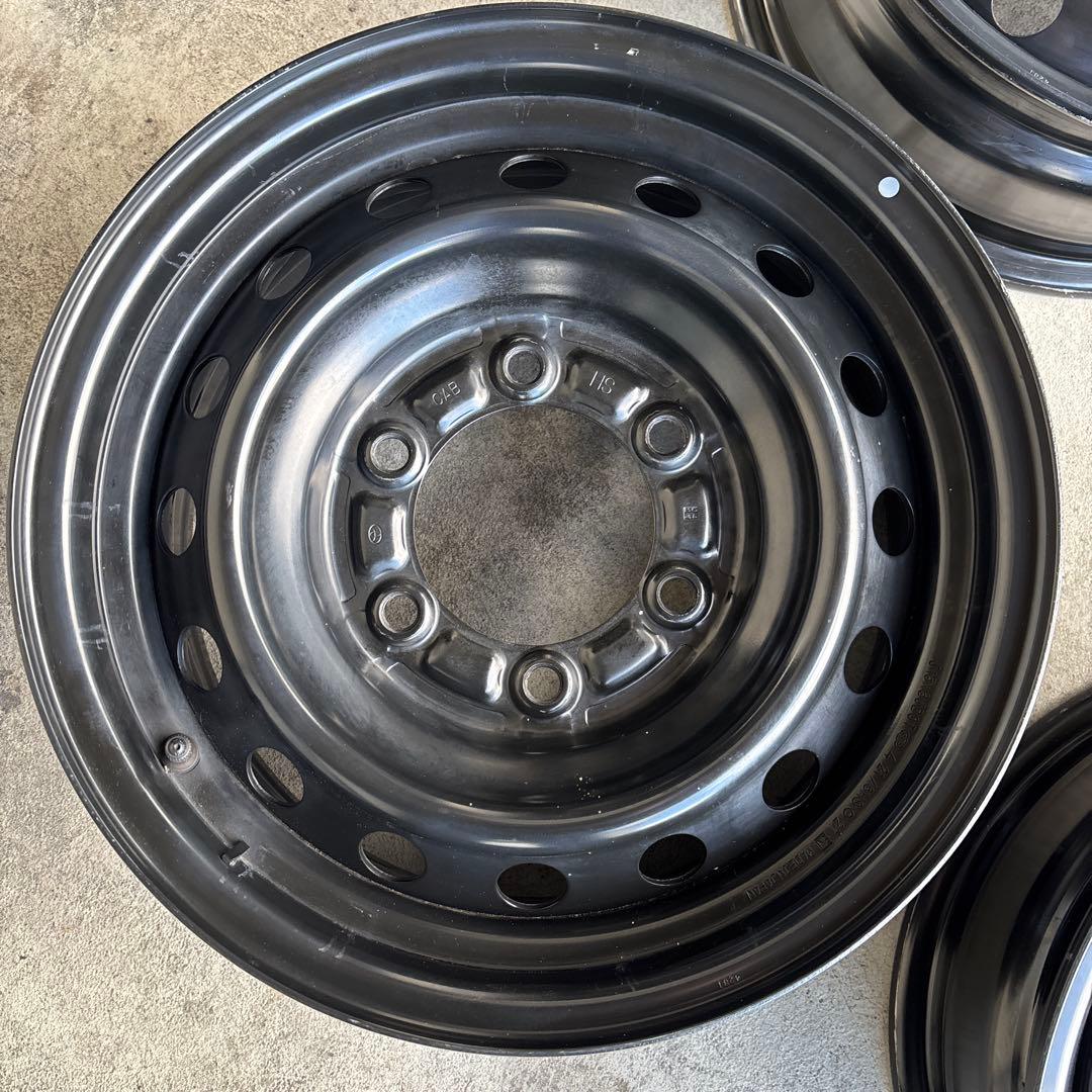 明日発送します‼️200系ハイエース純正ホイール　4本セット15×6J