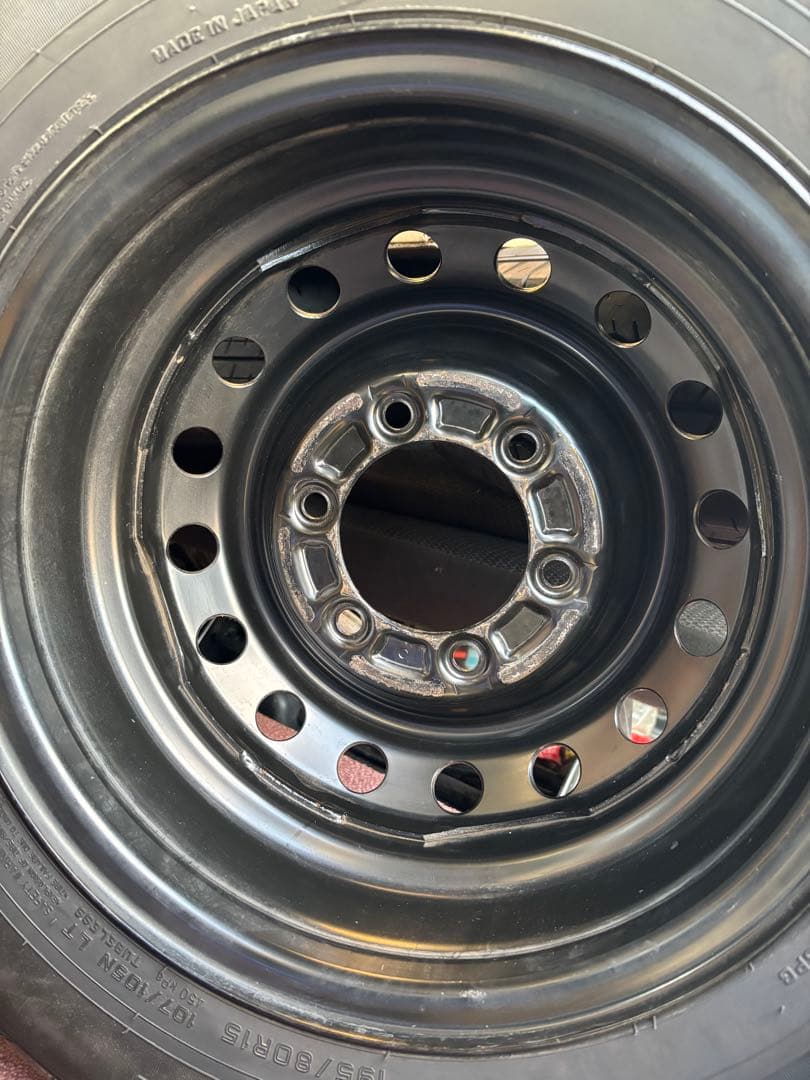 明日発送します‼️200系ハイエース純正ホイール　4本セット15×6J