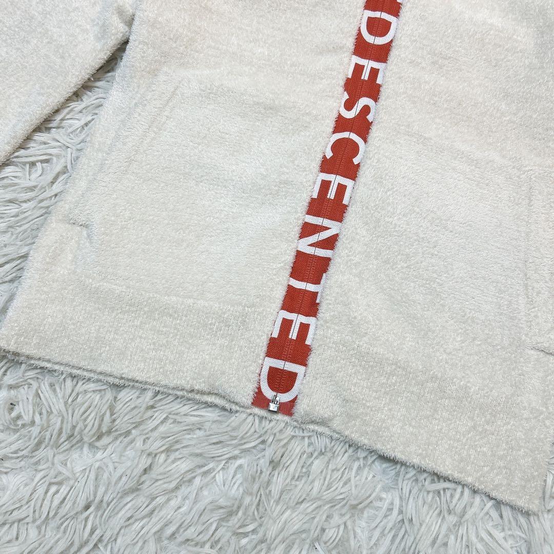 美品 DESCENTEGOLF デサントゴルフ ジップロゴ モールニットパーカー