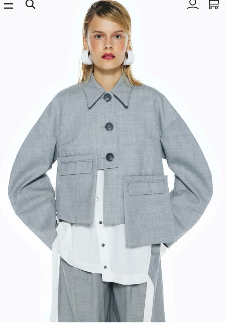 ジャケット・アウター ENFOLD SOUTIEN-COLLAR SHORT-JACKET