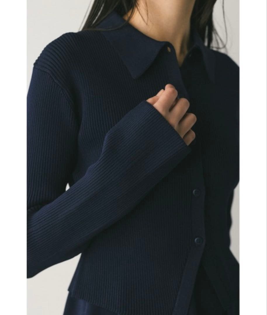 style mixer 2ピースポロニットワンピース　ネイビー