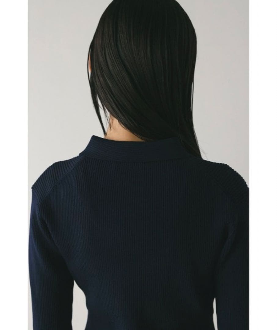 style mixer 2ピースポロニットワンピース　ネイビー