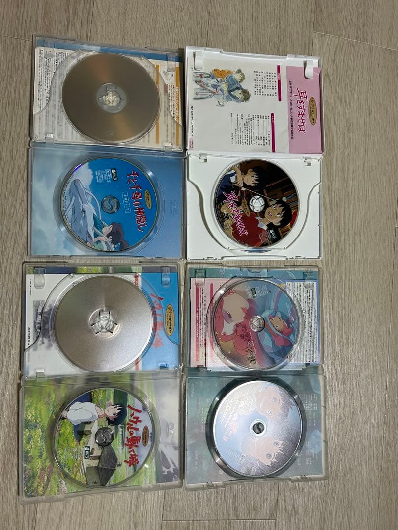 ジブリ　ハウルの動く城　千と千尋の神隠し　崖の上のポニョ　耳を澄ませば