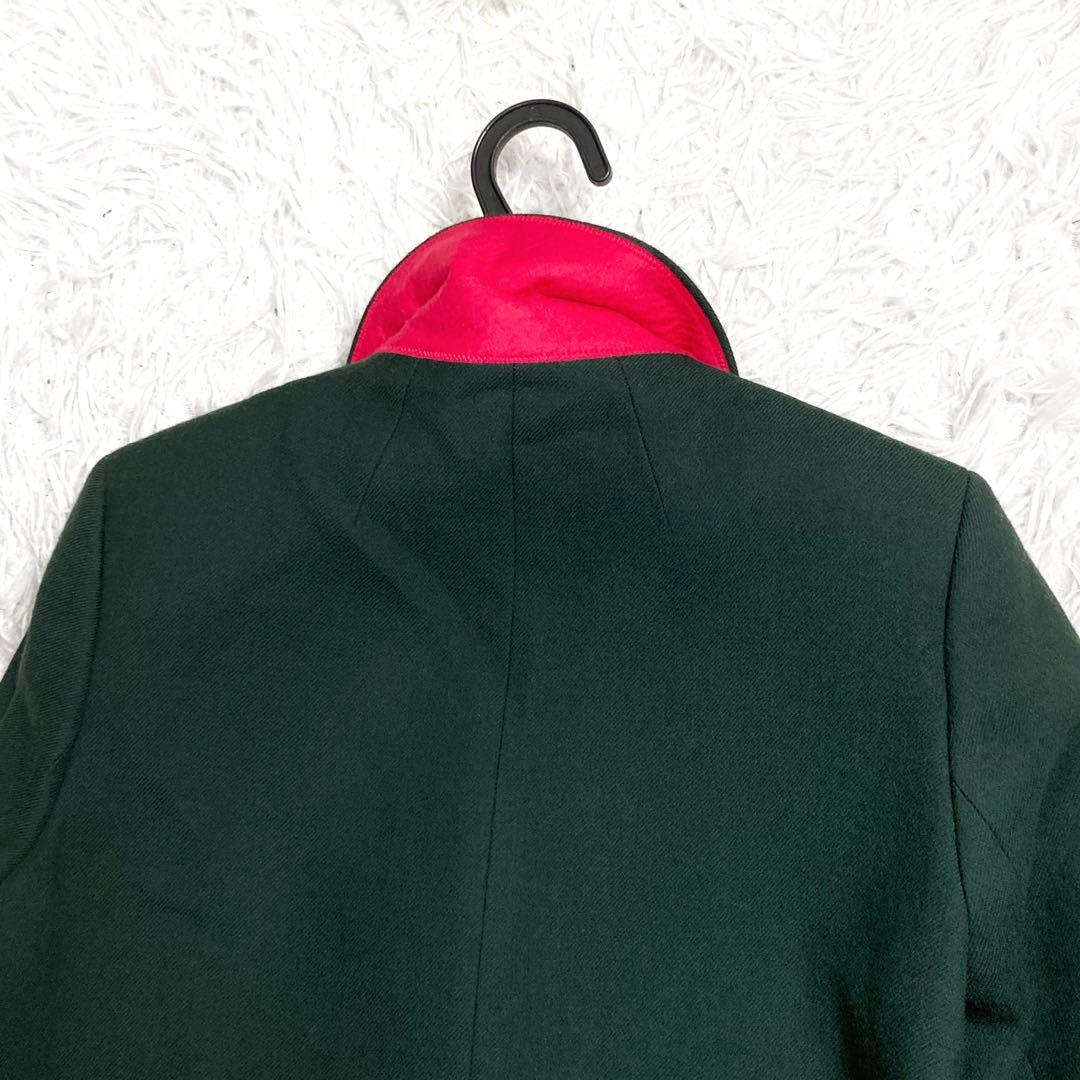 あき 美品✨ポールスミス ダブルチェスターコート グリーン マルチカラー