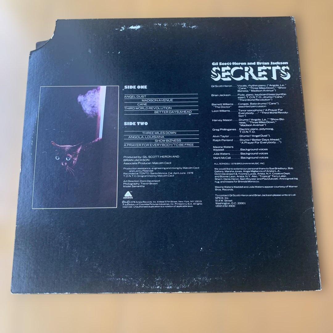 洋楽 Gil Scott-Heron - Secrets(1978 LP)