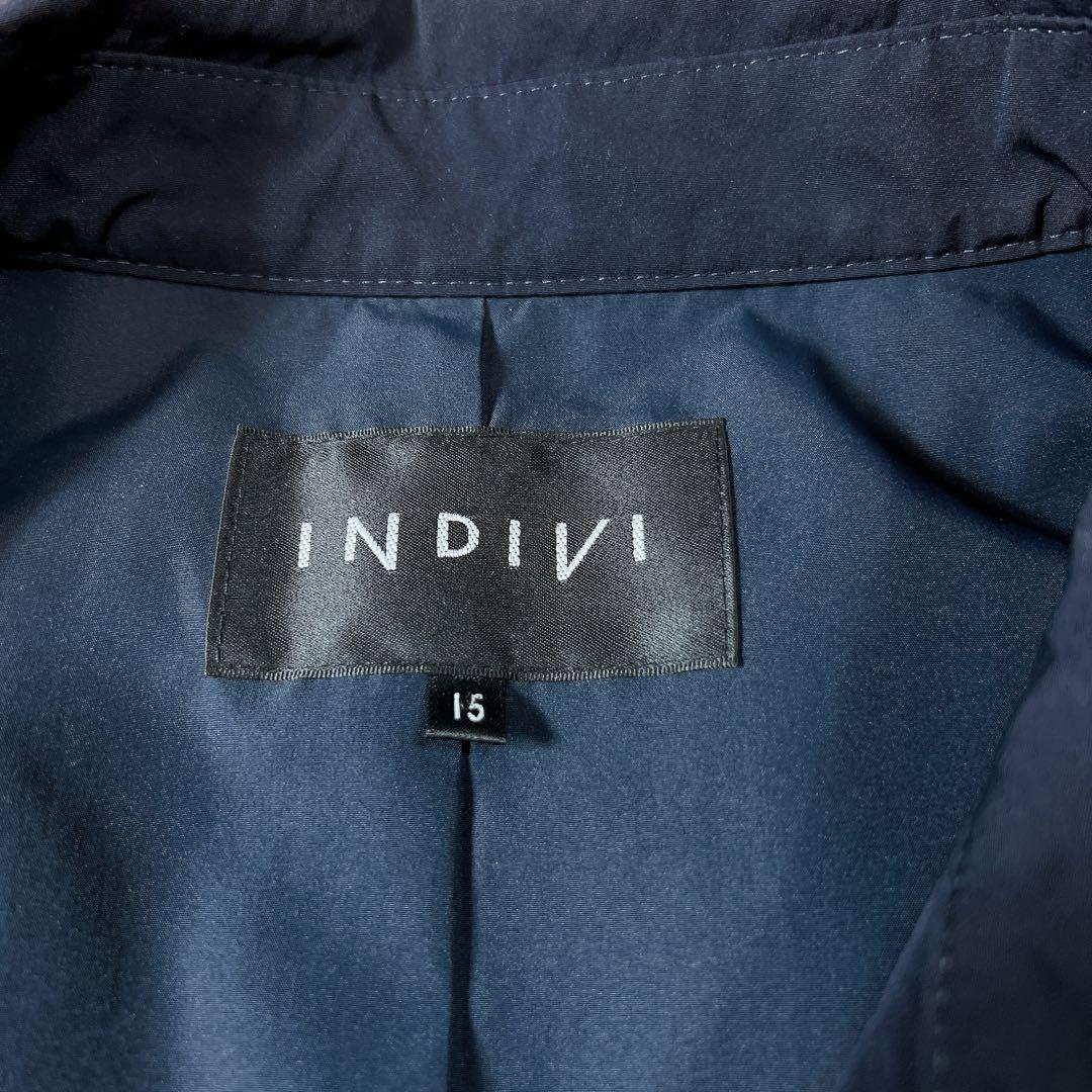 INDIVI フードライナー付き スプリングコート トレンチ オールシーズン