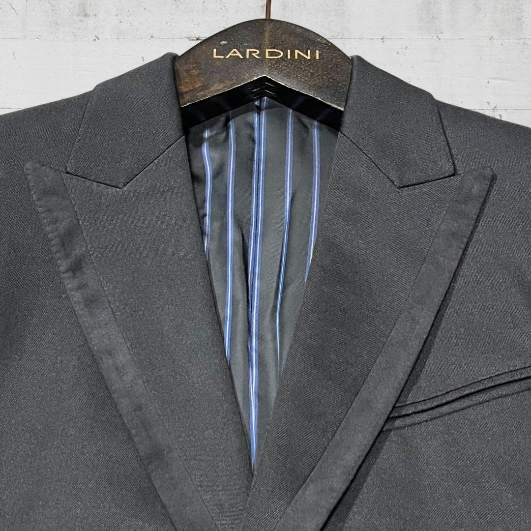 極美品 ランバンオンブルー テーラードジャケット ウール シルク43% M