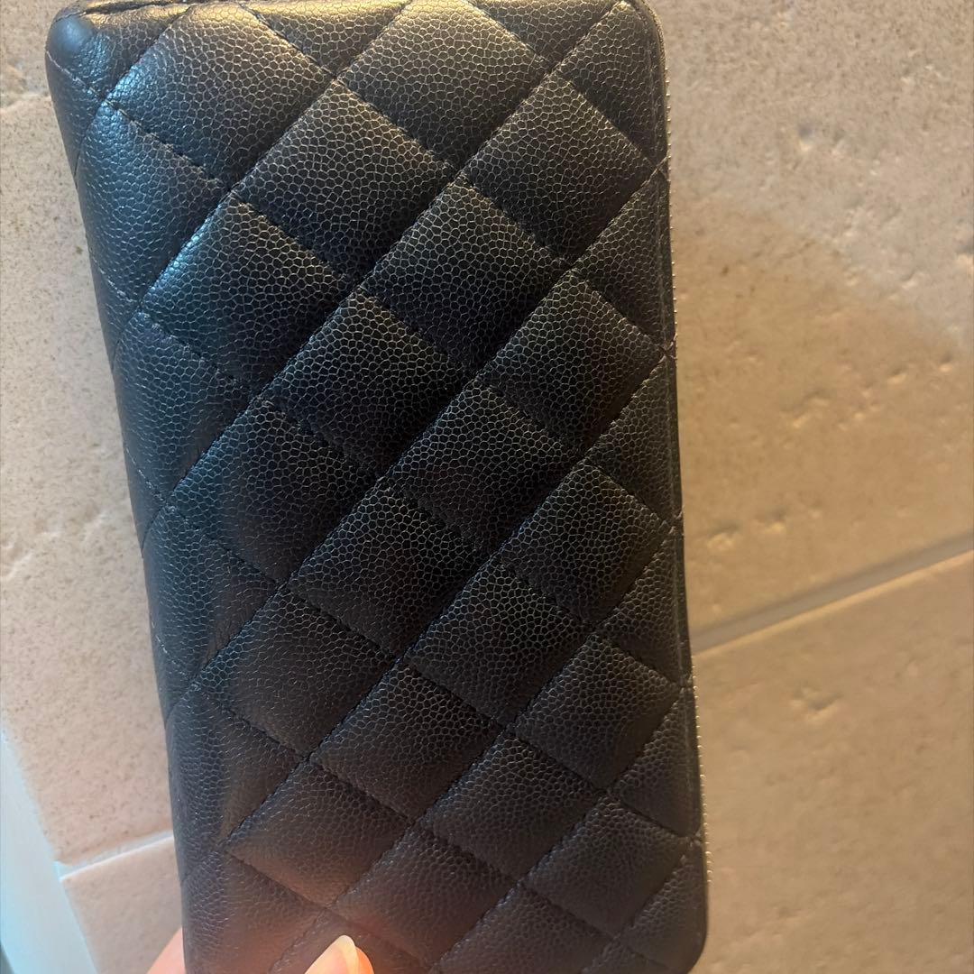 値下げ★CHANEL ブラック キルティング 長財布