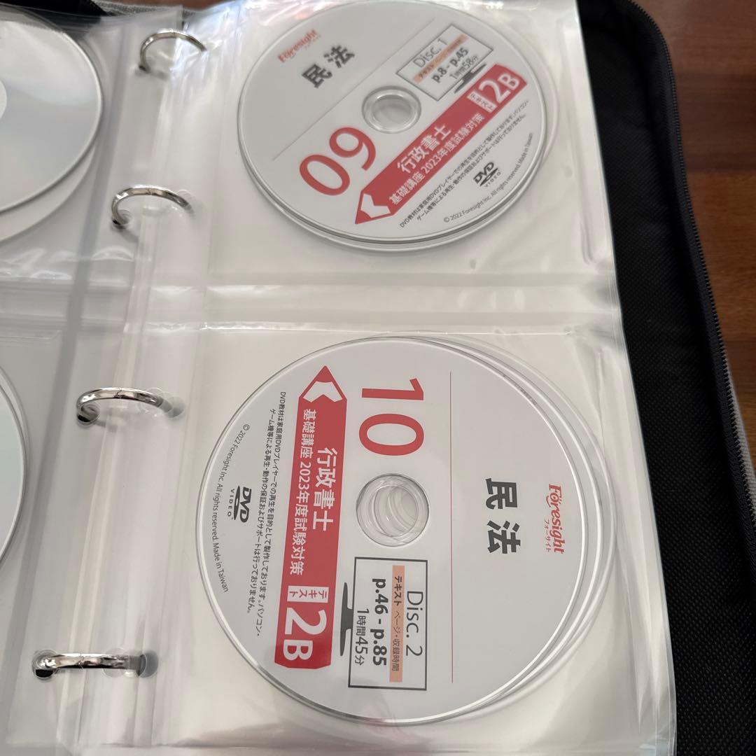 フォーサイト　行政書士講座　2023年度　DVD全46枚