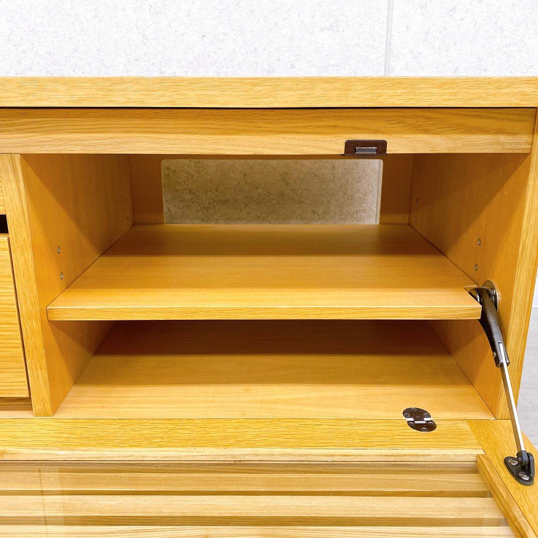 【大塚家具】テレビボード ナラ材 幅120.5cm ローボード AVボード