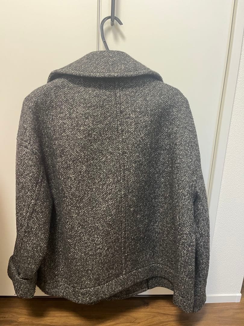 Demi-Luxe BEAMS ダブルブレストチェスターコート グレー系　36