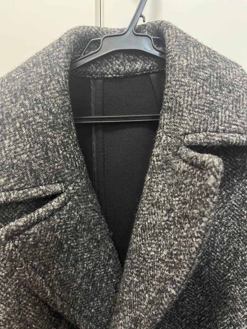 Demi-Luxe BEAMS ダブルブレストチェスターコート グレー系　36