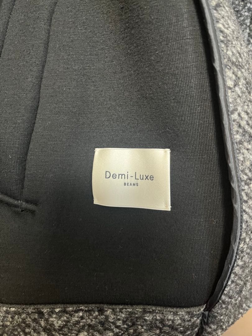 Demi-Luxe BEAMS ダブルブレストチェスターコート グレー系　36