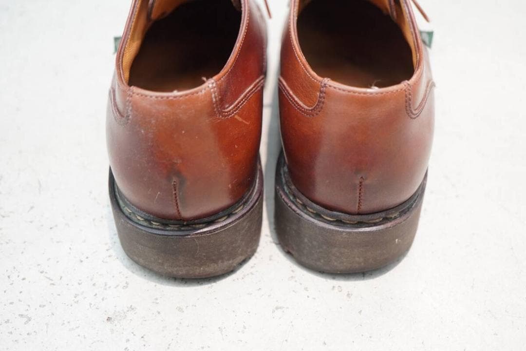 美品 PARABOOT CHAMBORD マロン レザー シューズ 907P▲