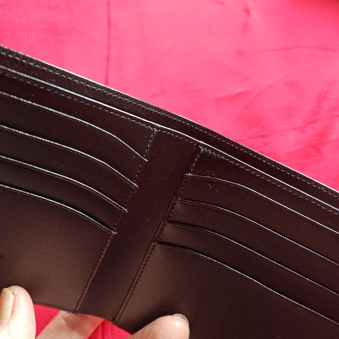 しんぺい67　MONTBLANC 二つ折り財布 ブラック　(KT刻印付)