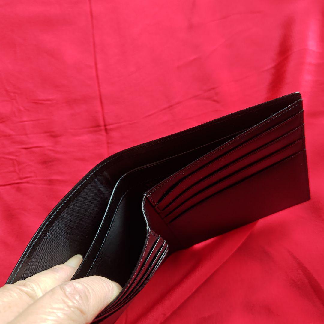 しんぺい67　MONTBLANC 二つ折り財布 ブラック　(KT刻印付)