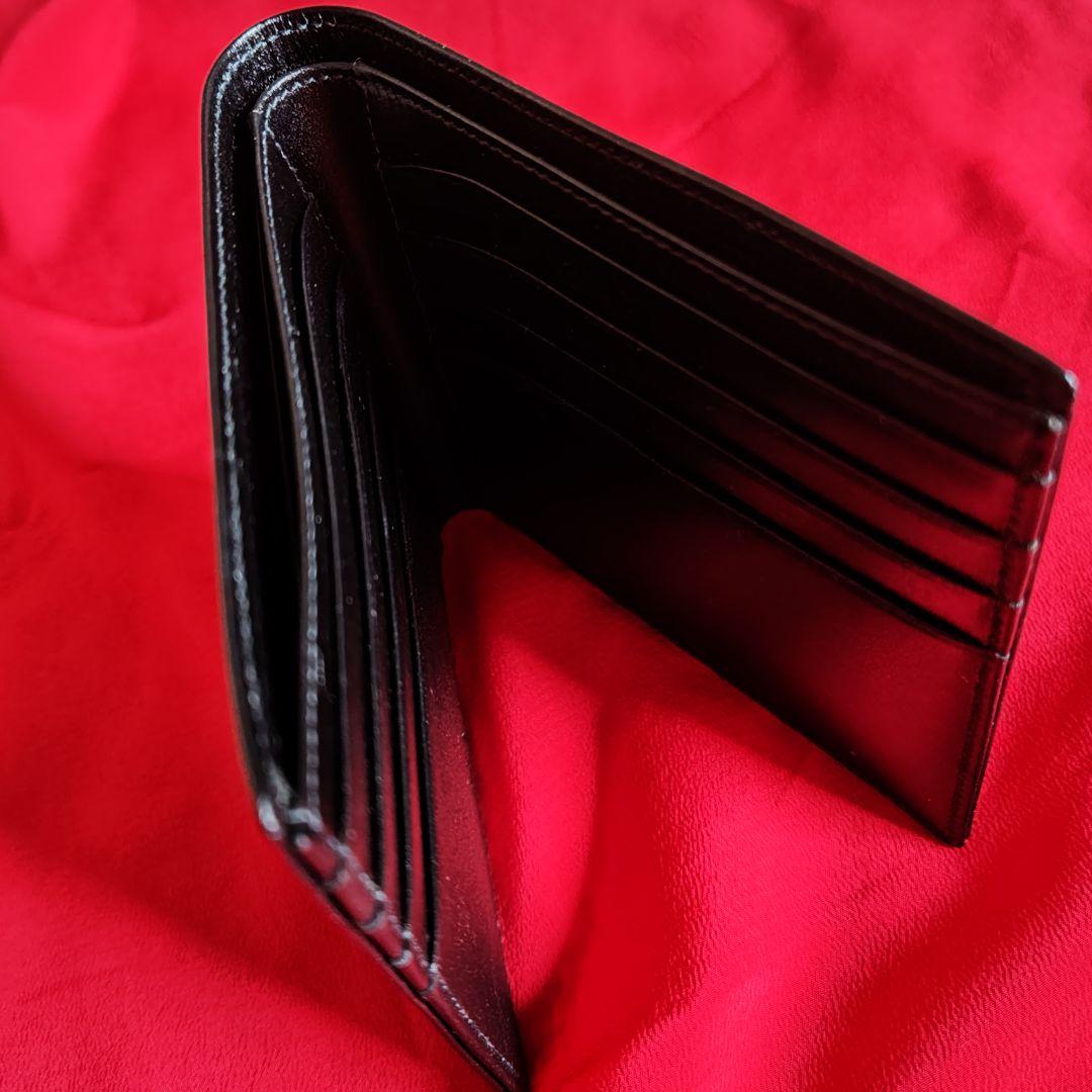 しんぺい67　MONTBLANC 二つ折り財布 ブラック　(KT刻印付)