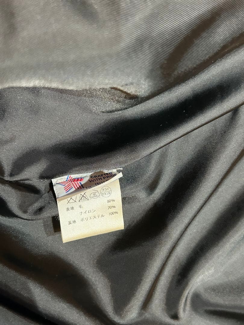 希少カラー美品 Schott ショット740N ウール ピーコート ブルー 36