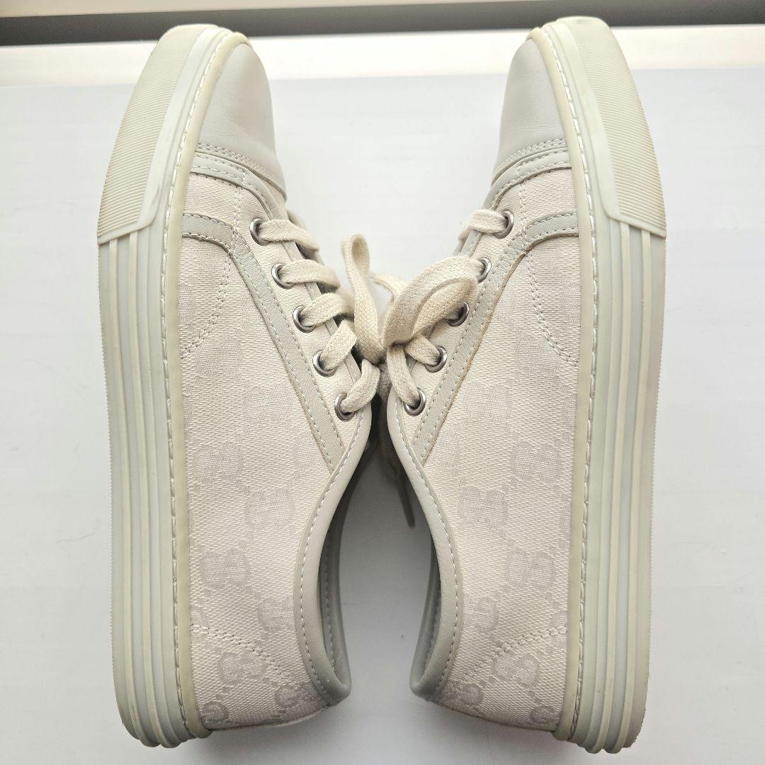 グッチ　GG柄　426189 スニーカー キャンバス アイボリー