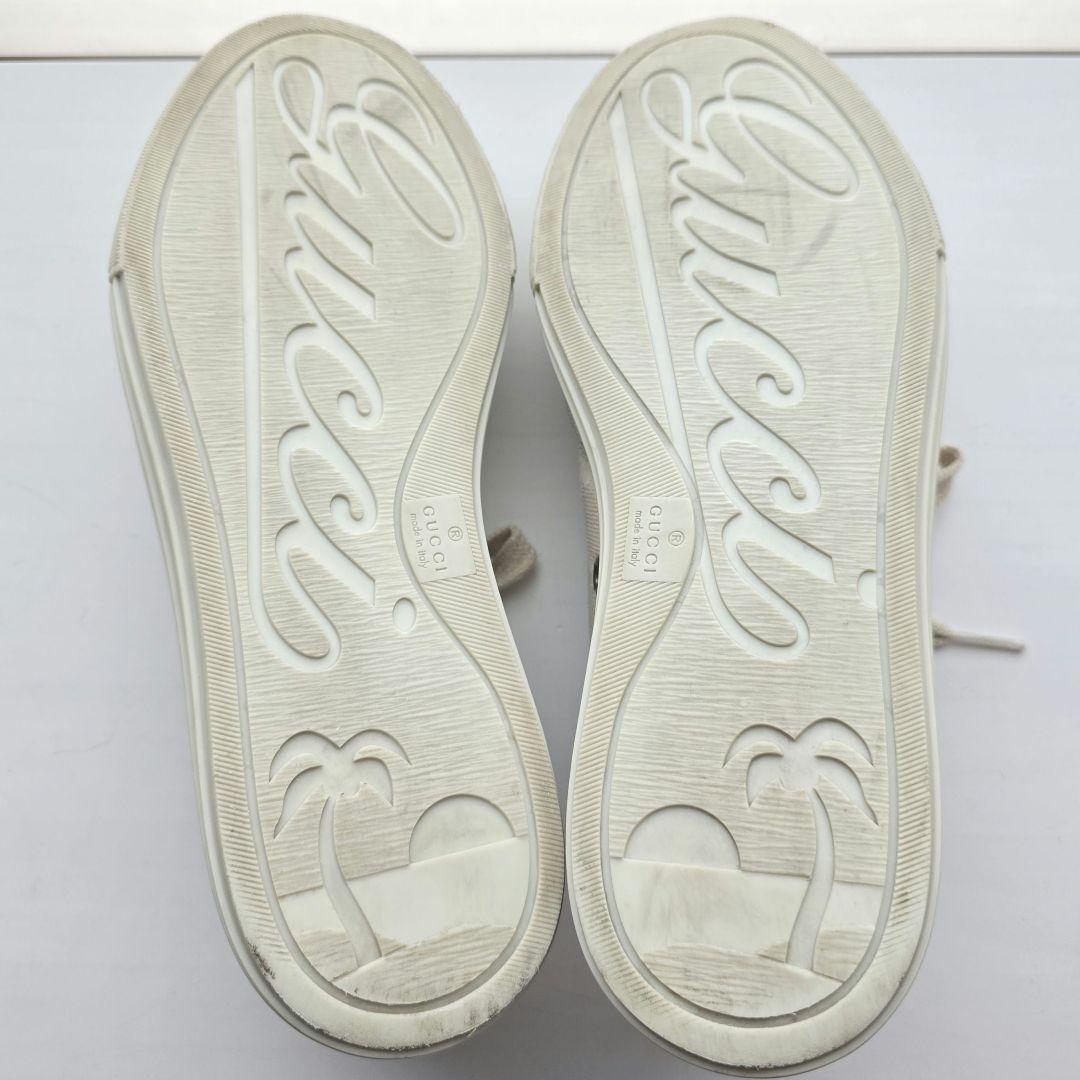 グッチ　GG柄　426189 スニーカー キャンバス アイボリー